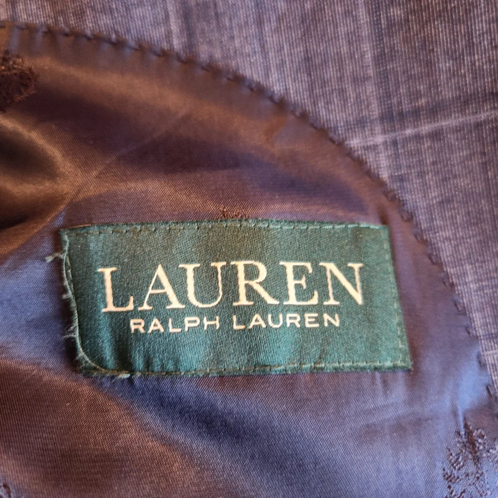 Lauren Ralph Lauren Men's Blue Plaid Suit Wool Blend EUC - Picture 5 of 10